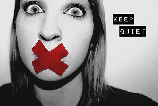 keep quiet